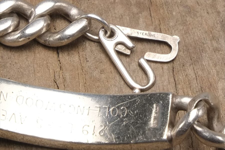 楽天市場】IDブレスレット ヴィンテージ シルバー 925 ジュエリー