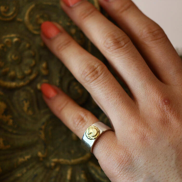 楽天市場】TADY&KING平打ちリングK18ウルフ : TADY＆KING楽天市場店