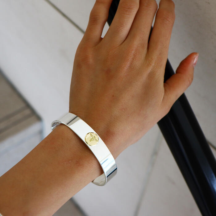 楽天市場】TADY&KING平打ちバングルSV K18ロングホーン : TADY＆KING