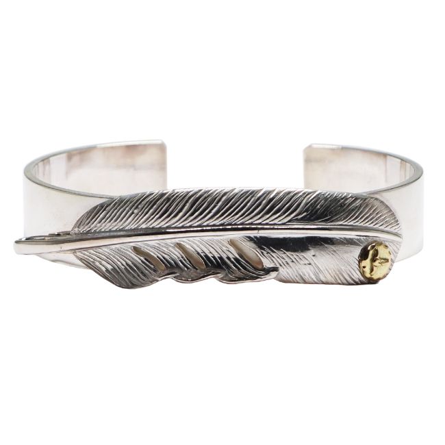 楽天市場】TADY&KING特大SVフェザー平打ちバングルK18ロングホーン