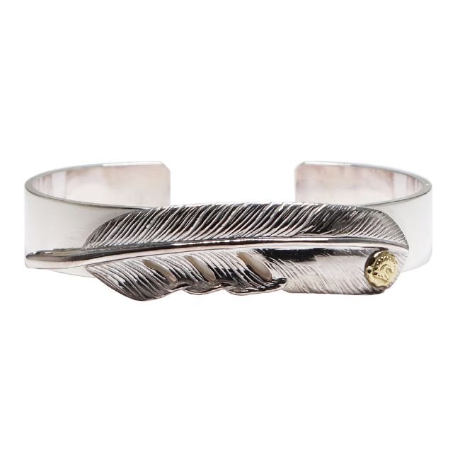 楽天市場】TADY&KING特大SVフェザー平打ちバングルK18ウルフ