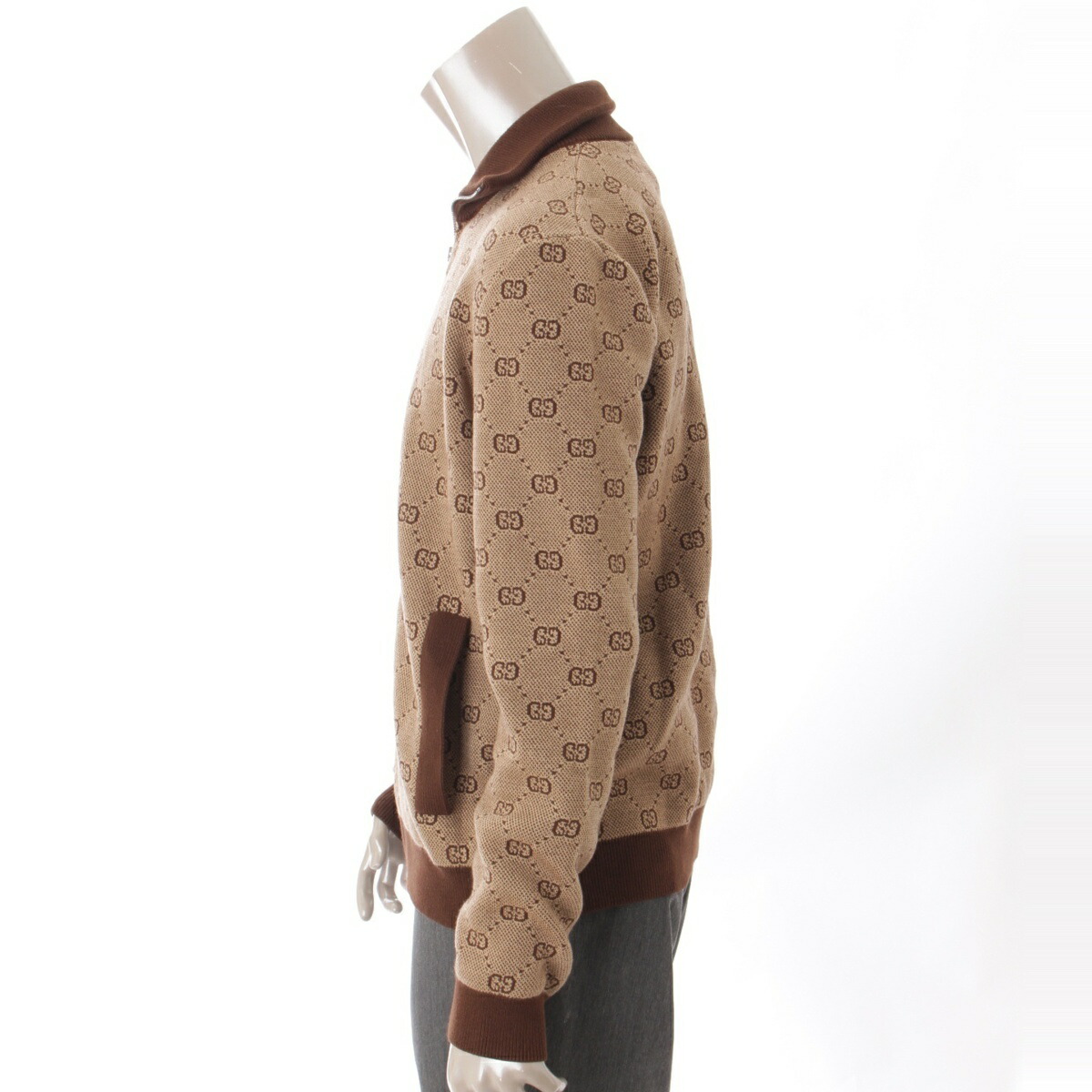 楽天市場】【グッチ】Gucci 19SS メンズ GGジャカードニット ボンバー