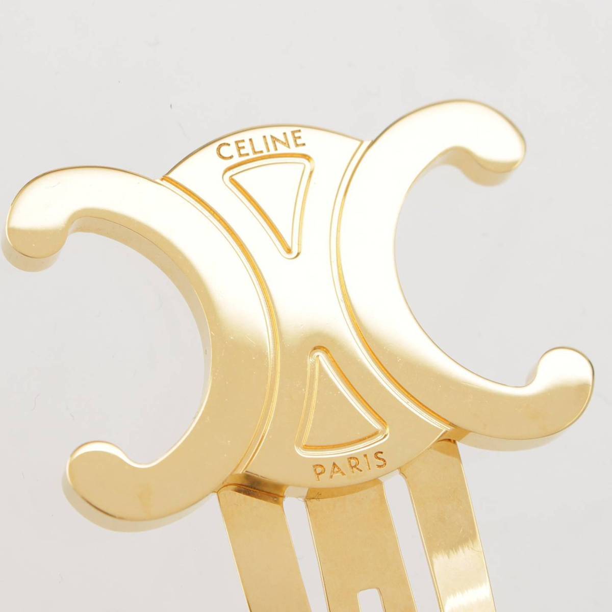 楽天市場】【セリーヌ】Celine トリオンフ スナップ ヘアクリップ ヘア