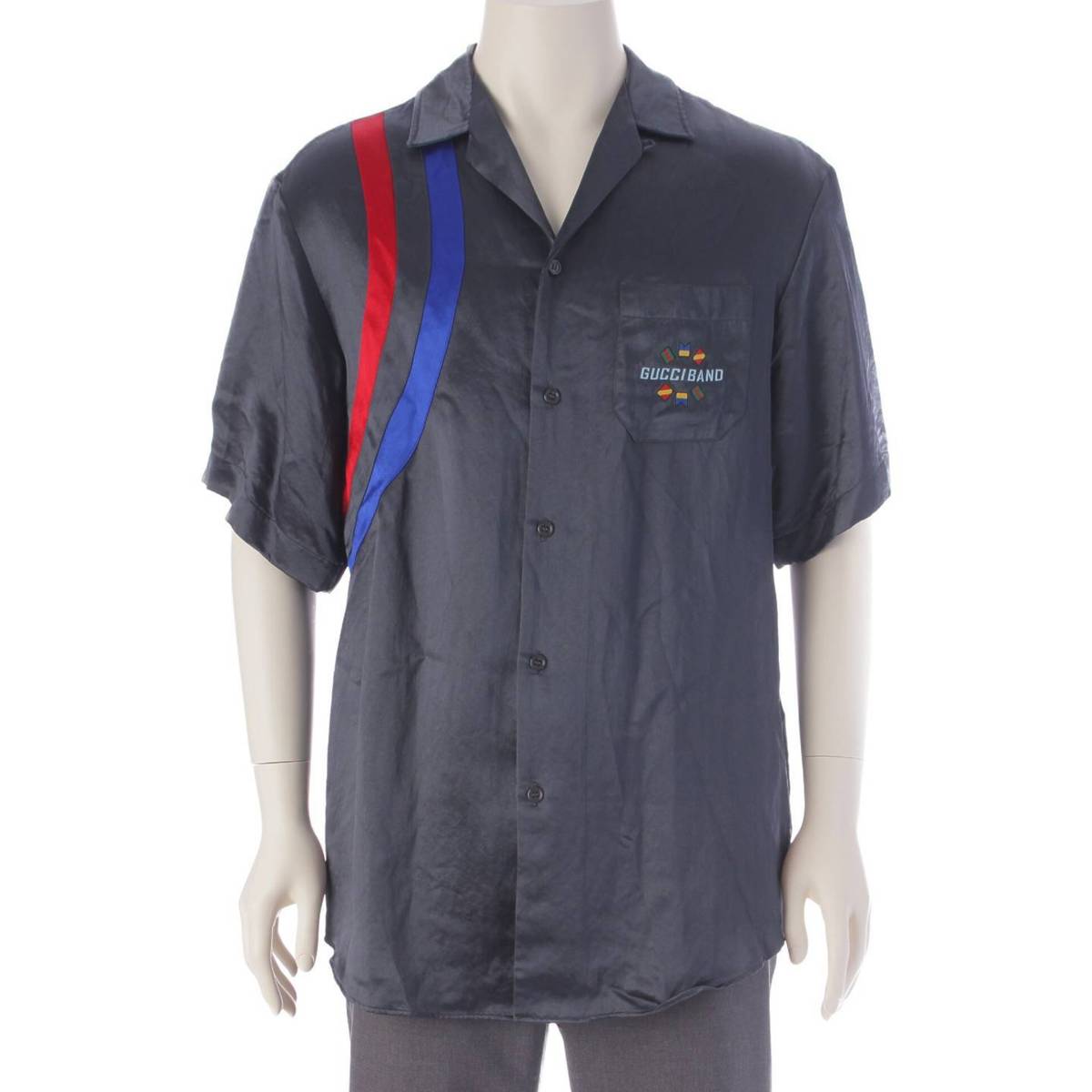 楽天市場】【グッチ】Gucci メンズ GUCCHI BAND サテン 刺繍