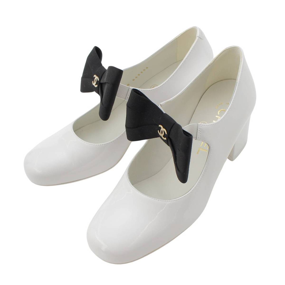 楽天市場】【シャネル】Chanel 24C ココマーク リボン パテントレザー