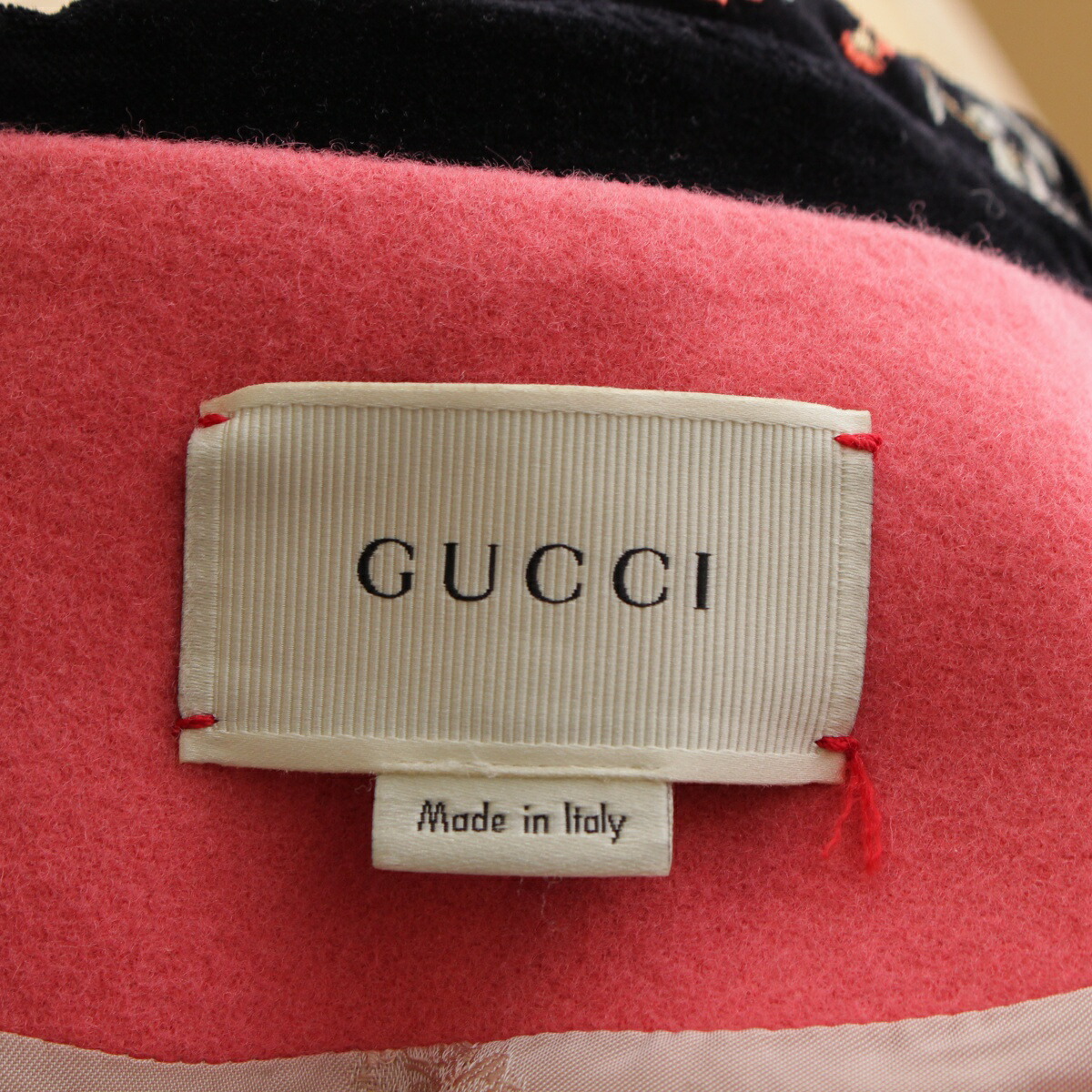 楽天市場】グッチ GUCCI ウール インターロッキングG フェイクパール