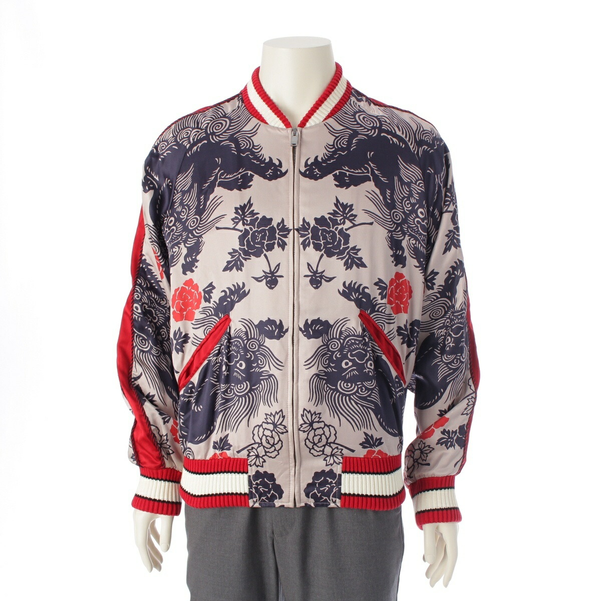 楽天市場】グッチ GUCCI 16年 カタカナロゴ スカジャン ブルゾン