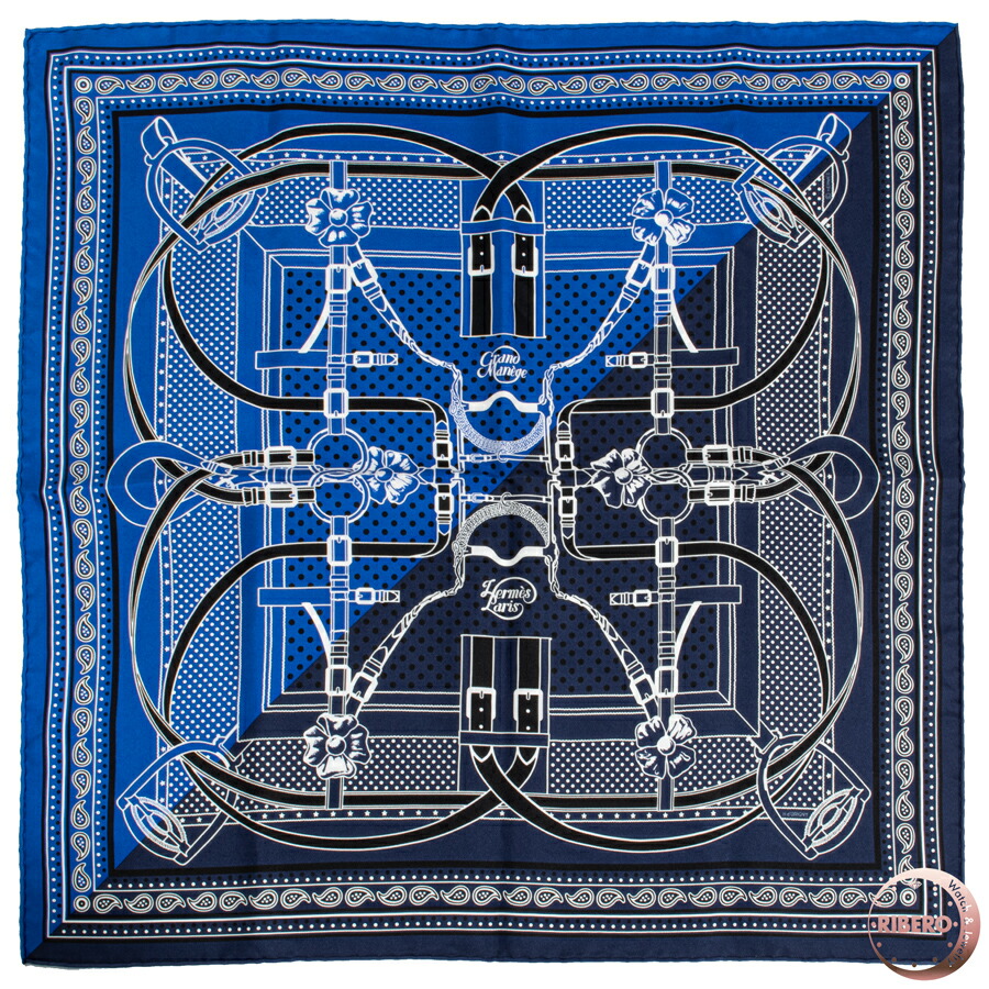 楽天市場】HERMES エルメス カレ55 Grand Manege Bandana グラン