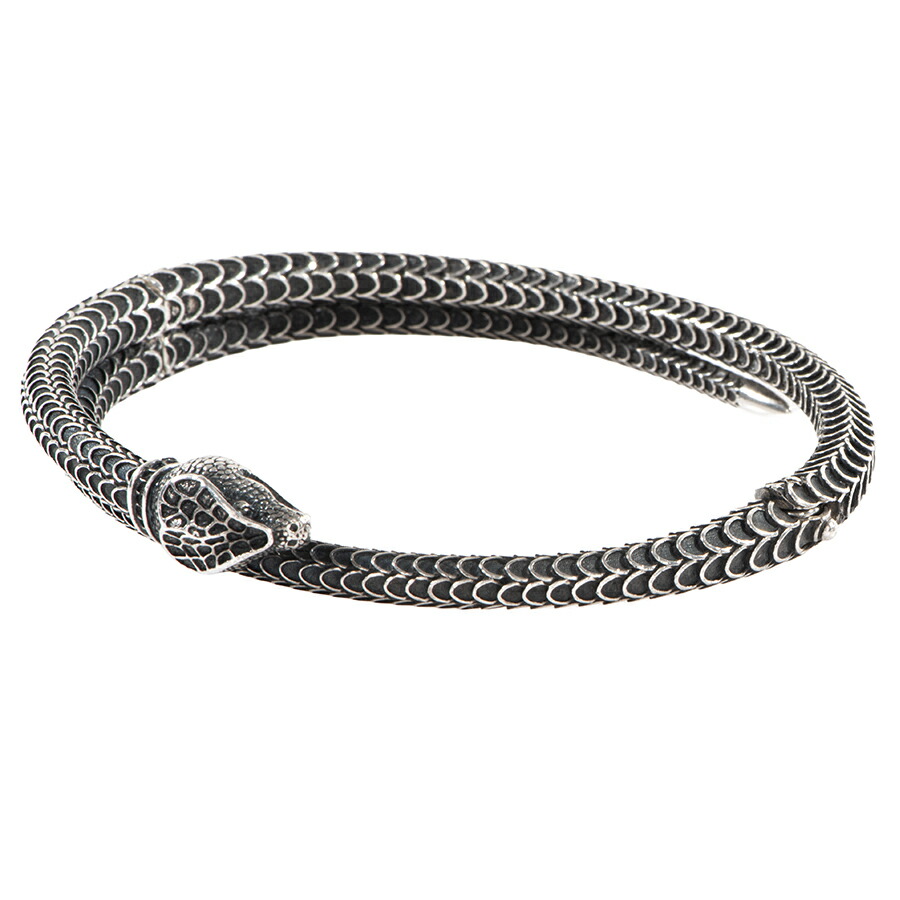 楽天市場】GUCCI グッチ ガーデン シルバー スネーク バングル