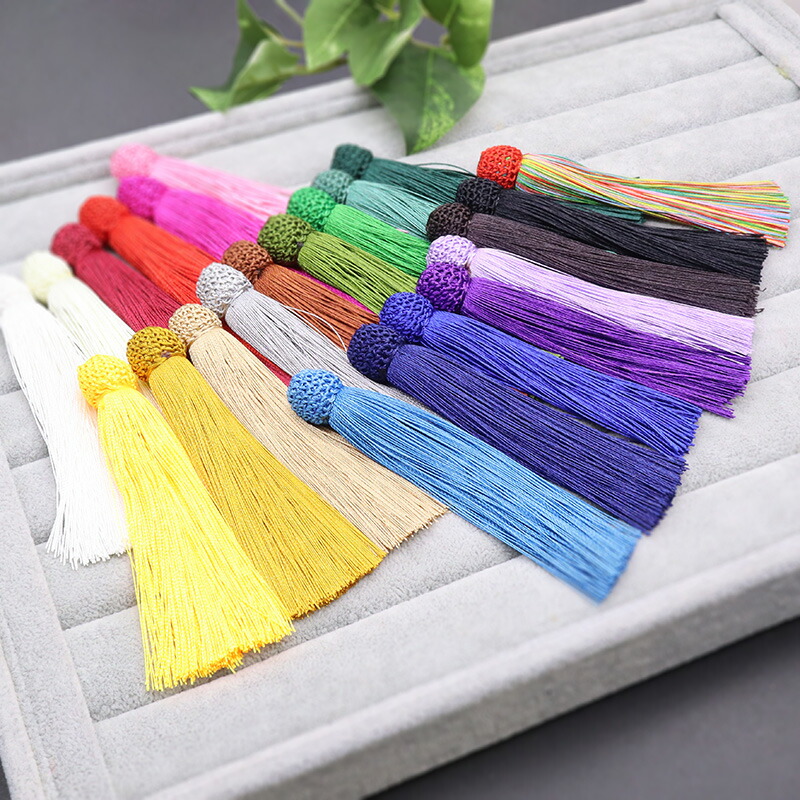 楽天市場】【選べる23色】高品質カラフルタッセル フリンジ 日本製風