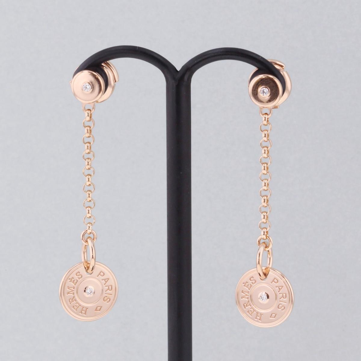 楽天市場】【美品】 HERMES エルメス ガンバード ピアス セリエ 750