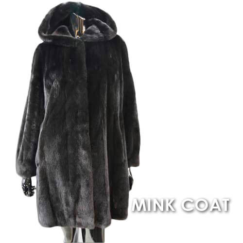 楽天市場】【OFF Price】ミンクコート フード付き ミンク 毛皮コート