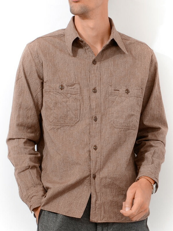 楽天市場】BUZZ RICKSON'S バズリクソンズ シャンブレー シャツ メンズ