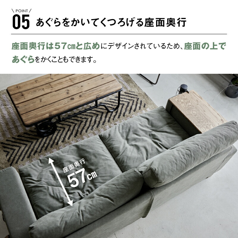 楽天市場】【公式】ソファ 2人掛け 2.5人掛け ファブリック キャンバス