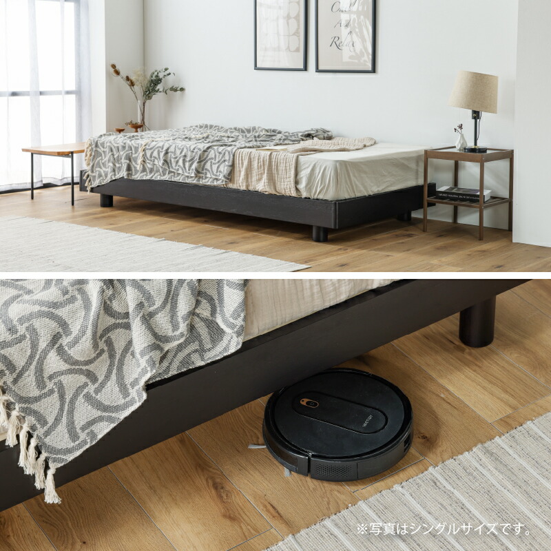 楽天市場】【公式】ベッドフレーム ダブル すのこ ナチュラル オーク