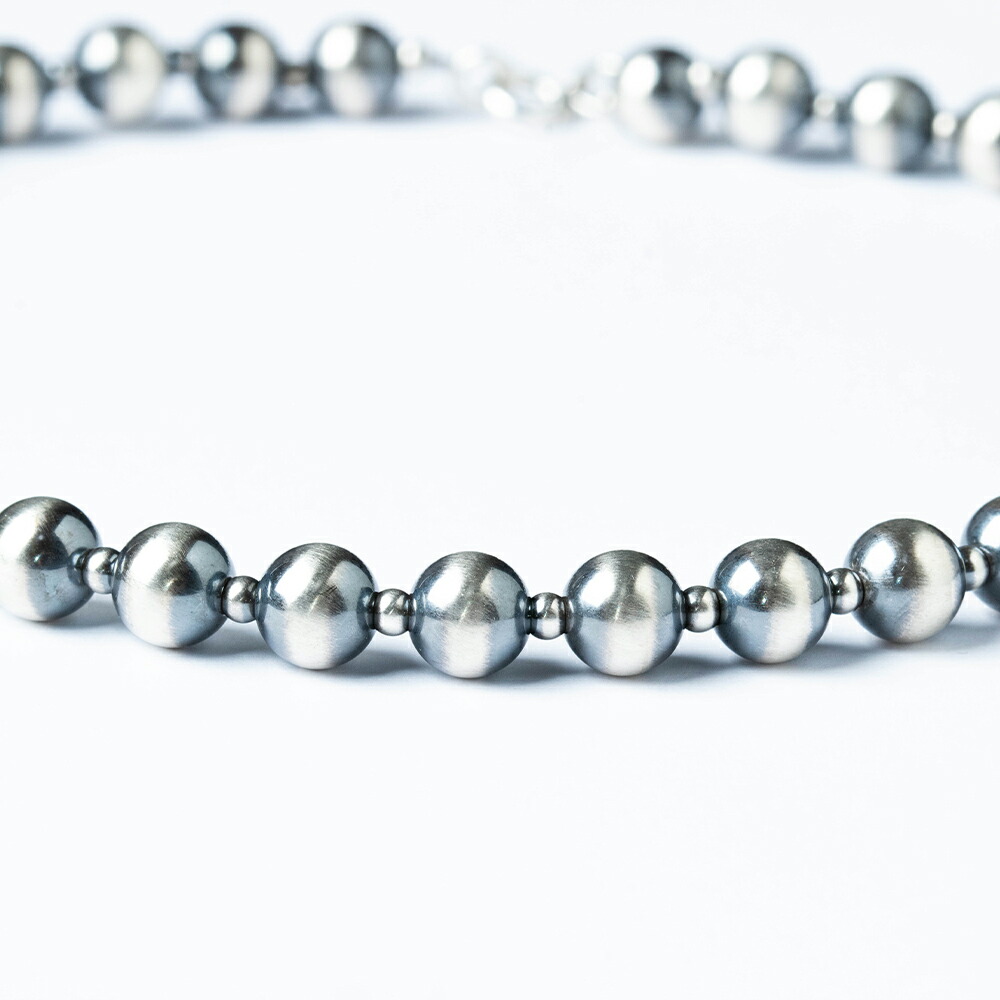 楽天市場】ナバホパール ネックレス シルバー925 8mm メンズ