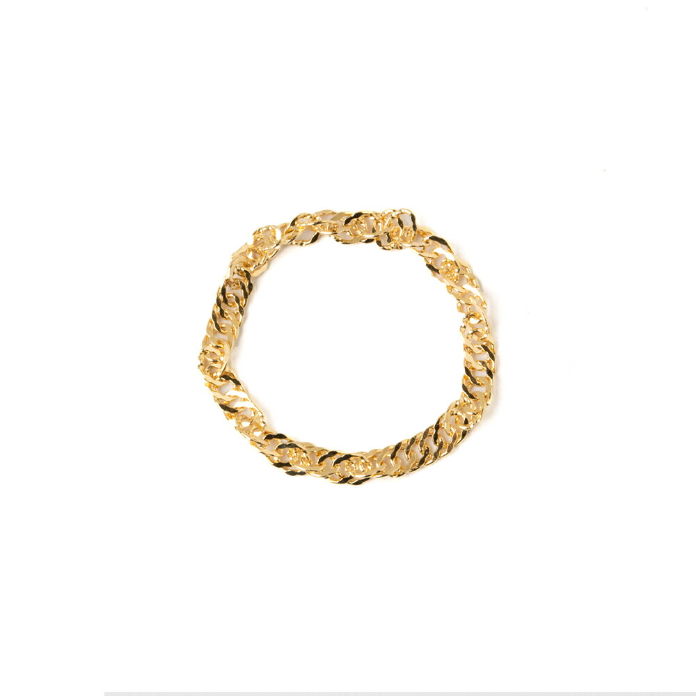 楽天市場】18金 K18 ゴールド チェーンリング 指輪 スクリューチェーン