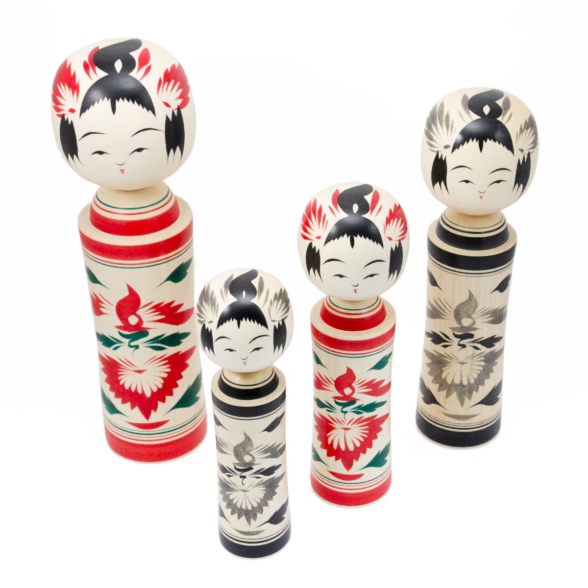 楽天市場】鳴子系 伝統こけし こけし 墨 八寸 約24cm こけしの岡仁