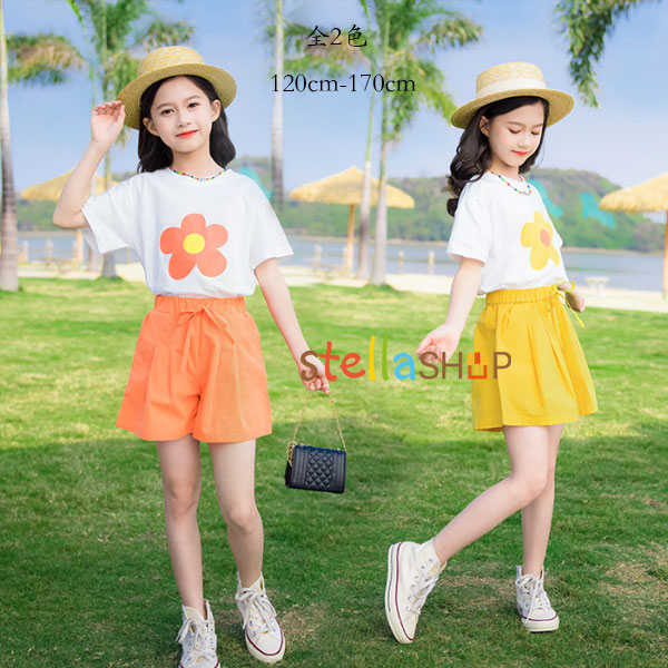 楽天市場】韓国子供服 スウィート 夏服 女の子 セットアップ 花柄 T