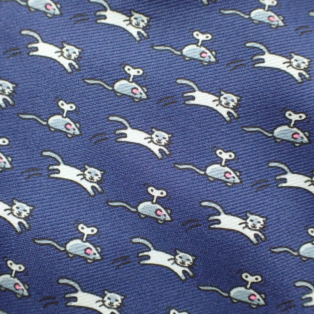 楽天市場】HERMES エルメス シルクチーフ付 ネコ/ネズミ柄 シルク