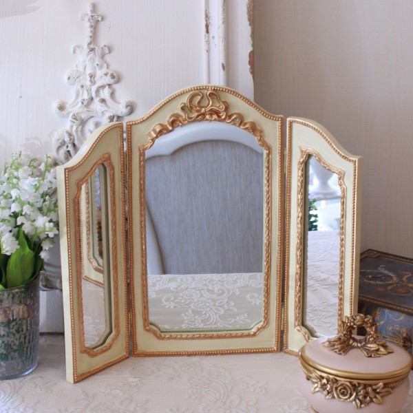 楽天市場】ドレッサーミラー スタンドミラー 三面鏡 ミラー ベルサイユ