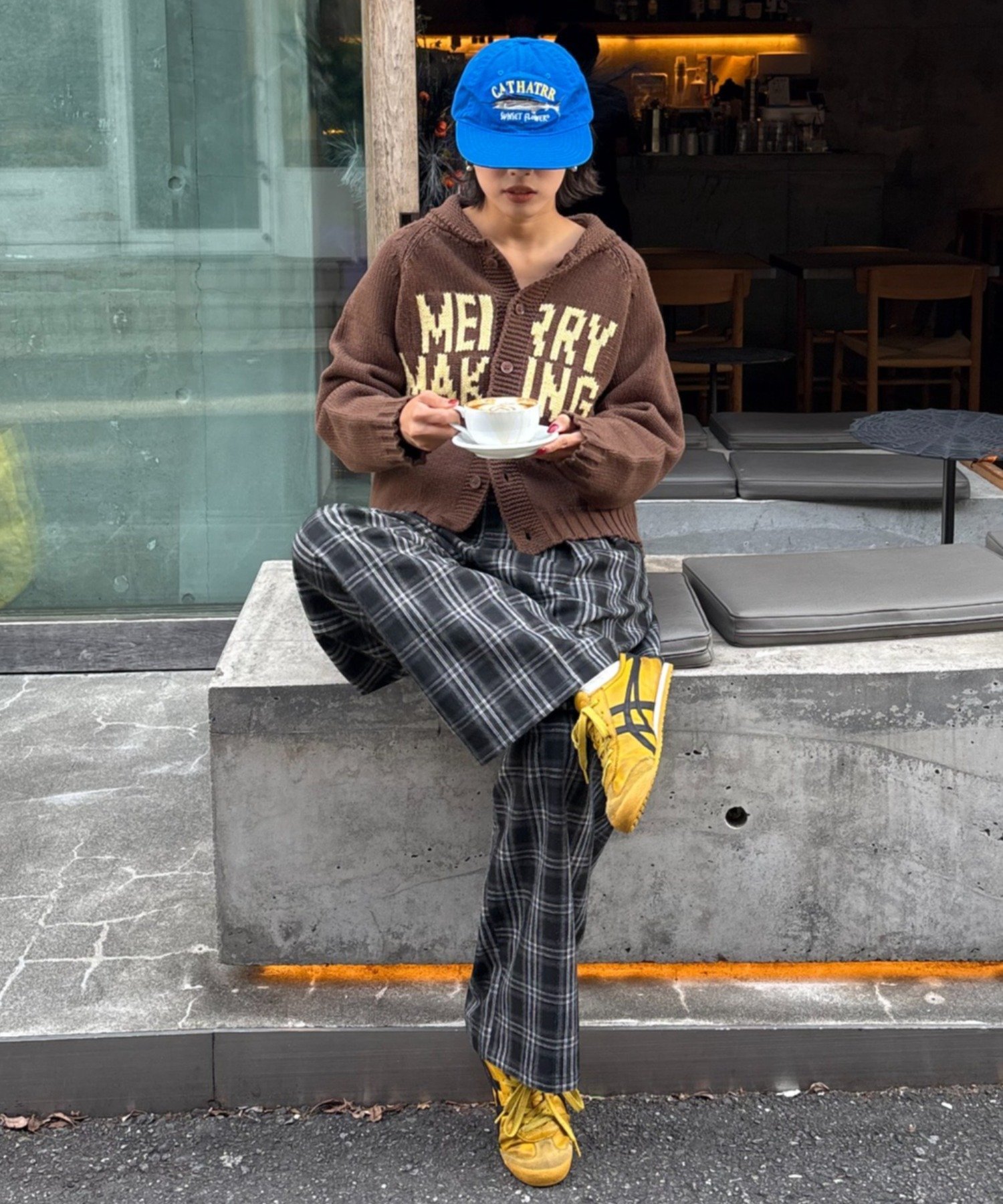 CIAOPANIC TYPY｜【UNISEX】ロゴショールカラーニットカーディガン