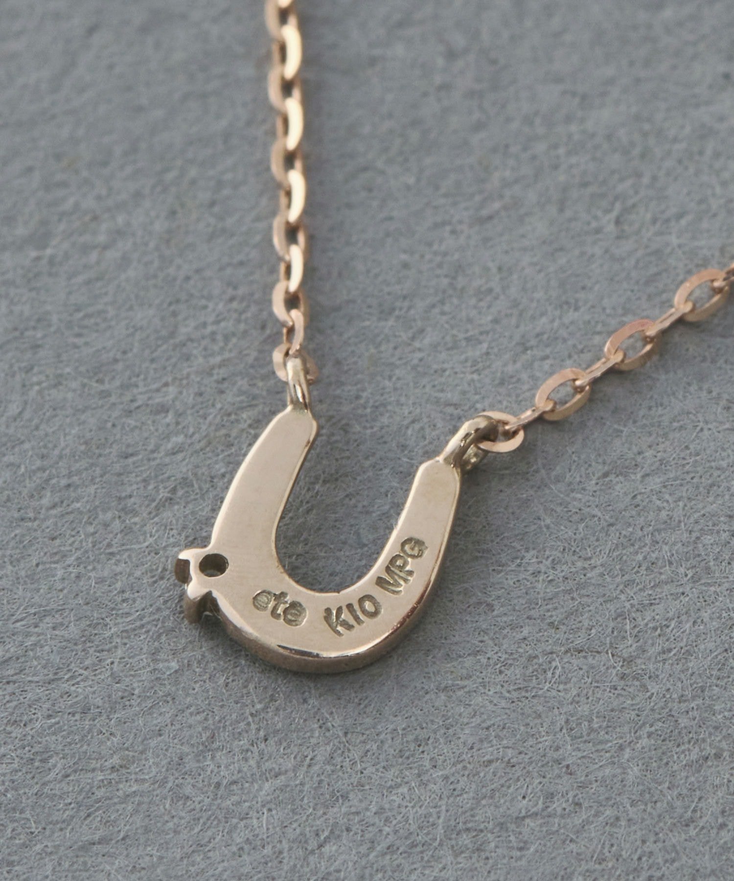 ete｜[シェア] K10MPG ダイヤモンド ホースシュー ネックレス