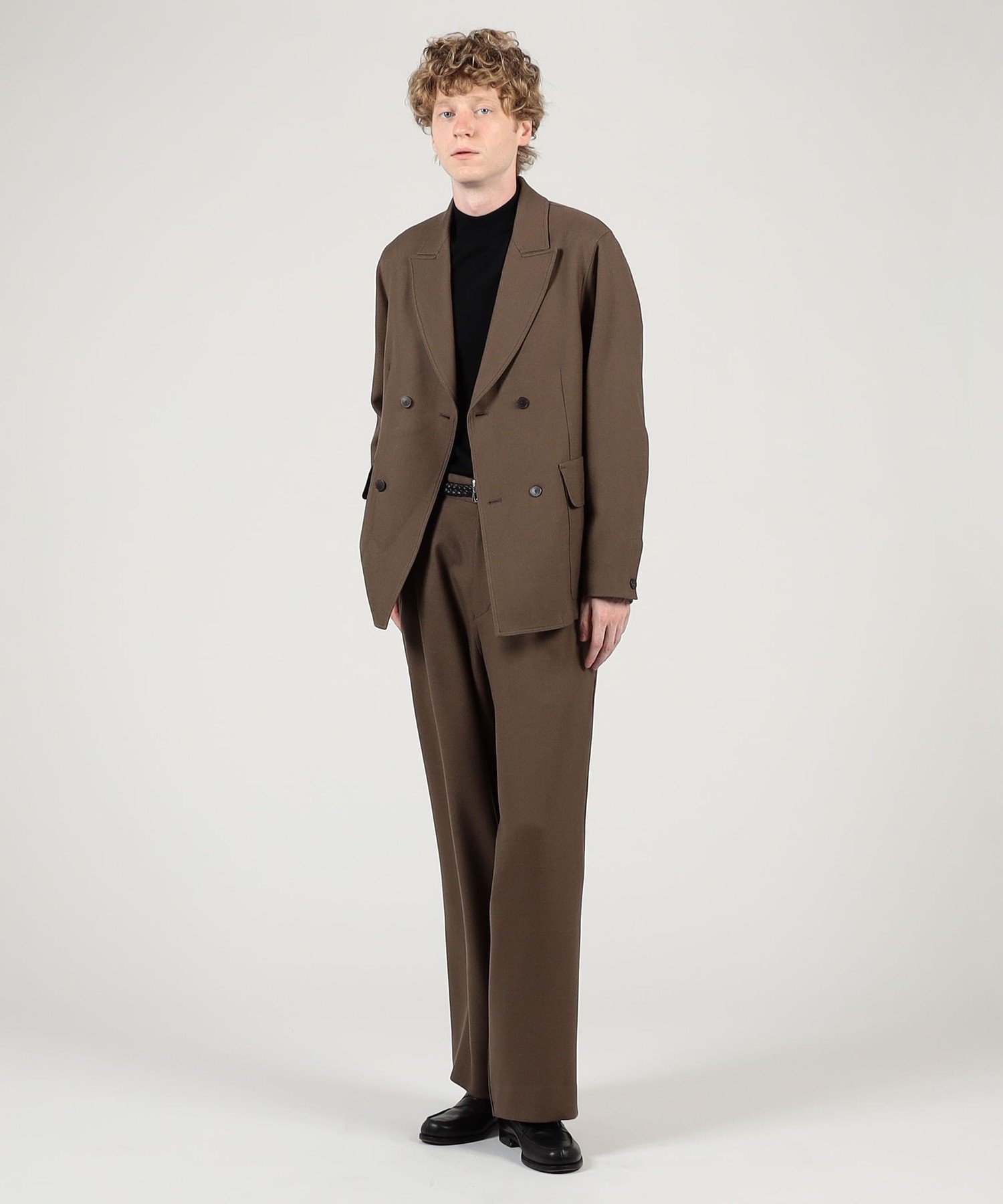 TOMORROWLAND｜ウールギャバジン ダブルブレステッド 4Bジャケット