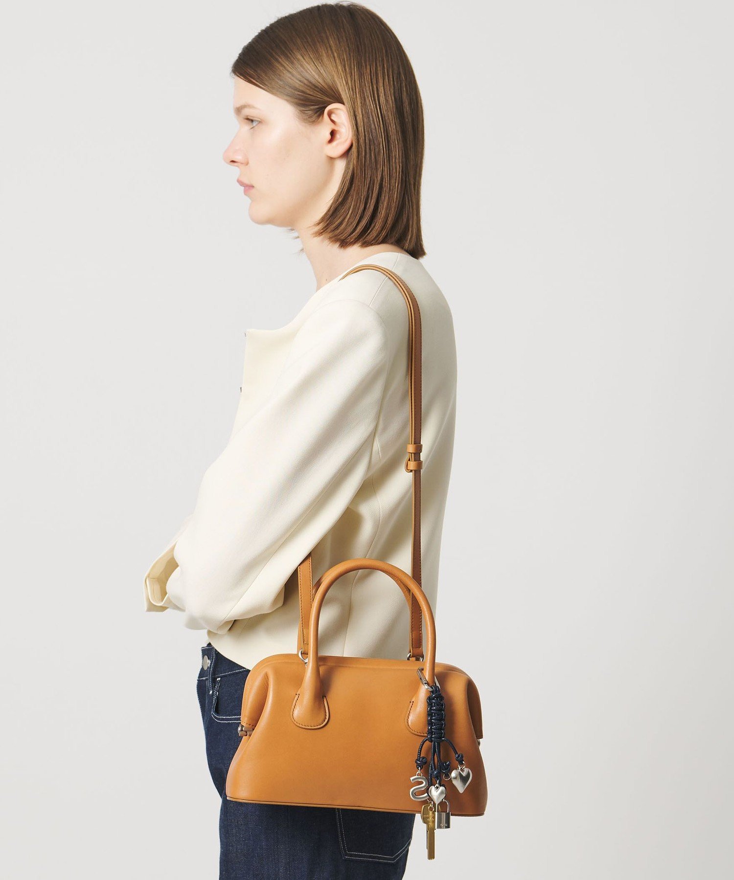 【新品】OSOI ロープキーリング ブラック UNITED ARROWS 別注品 別注】＜OSOI＞ロープ キーリング BLACK