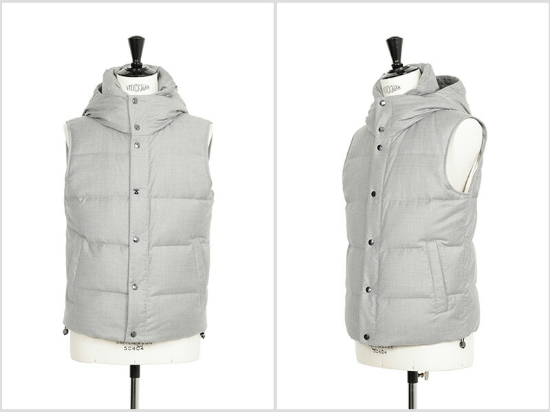 楽天市場】MONTECORE モンテコーレ ダウンベスト フーデッド ウール