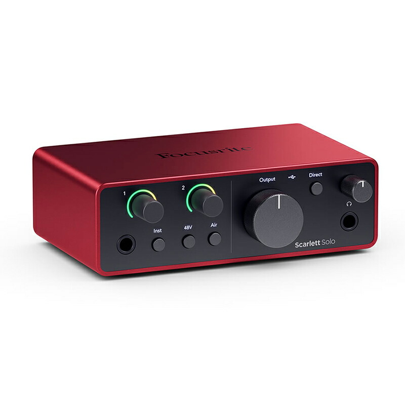 楽天市場】FOCUSRITE SCARLETT SOLO GEN4 フォーカスライト