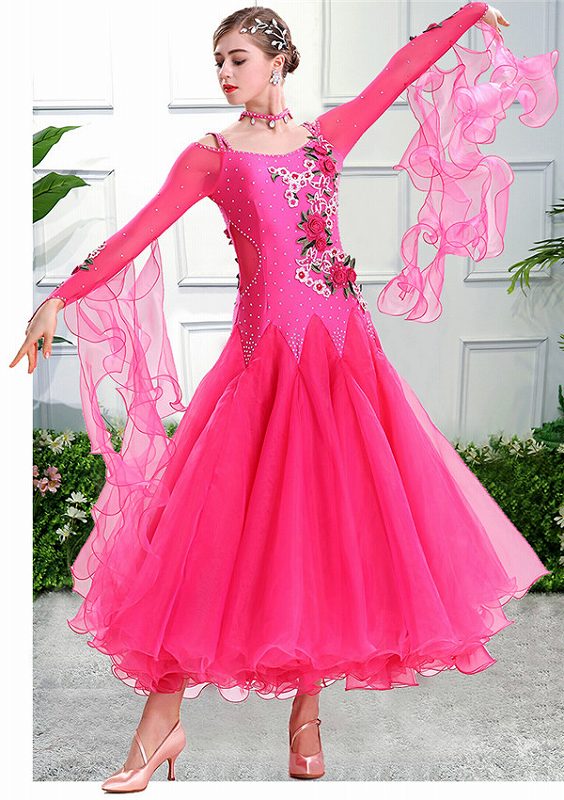 楽天市場】社交ダンス衣装 社交ダンス ドレス 社交 ダンス練習着 発表