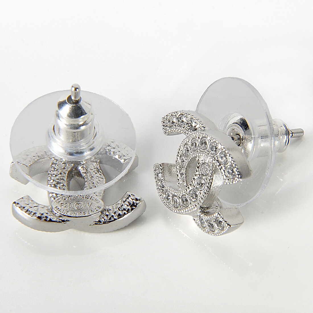 楽天市場】CHANEL シャネル ピアス レディース シルバー ABE100 Y02003