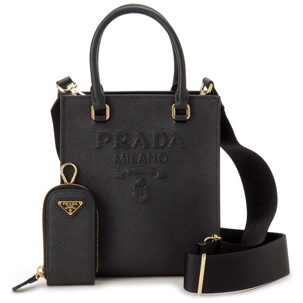 楽天市場】PRADA プラダ ミニ トートバッグ レディース ブラック
