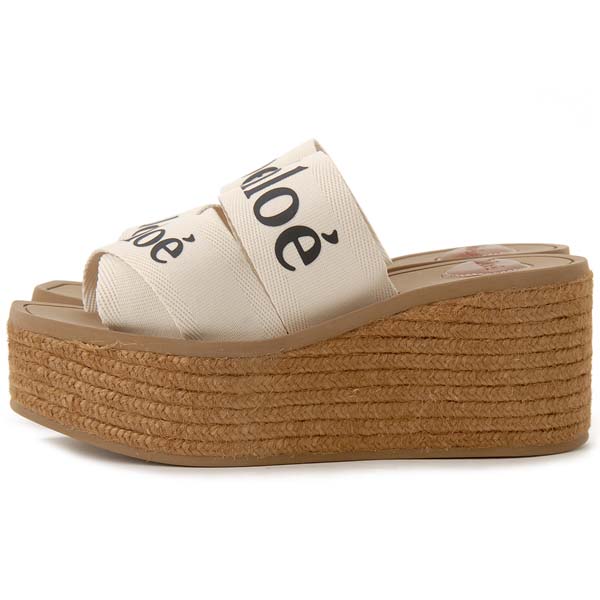 楽天市場】Chloe クロエ サンダル レディース ホワイト 21U44908 101