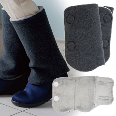 楽天市場】徳武産業 巻けるレッグウォーマー グレー 4104 両足