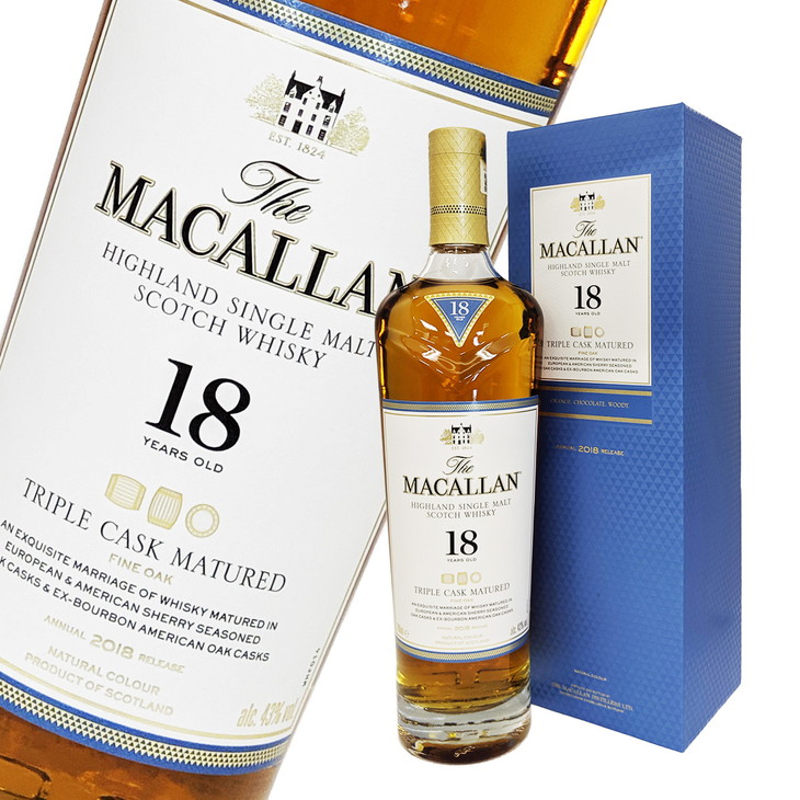 楽天市場】ザ・マッカラン トリプルカスク 18年 700ml 43度 並行