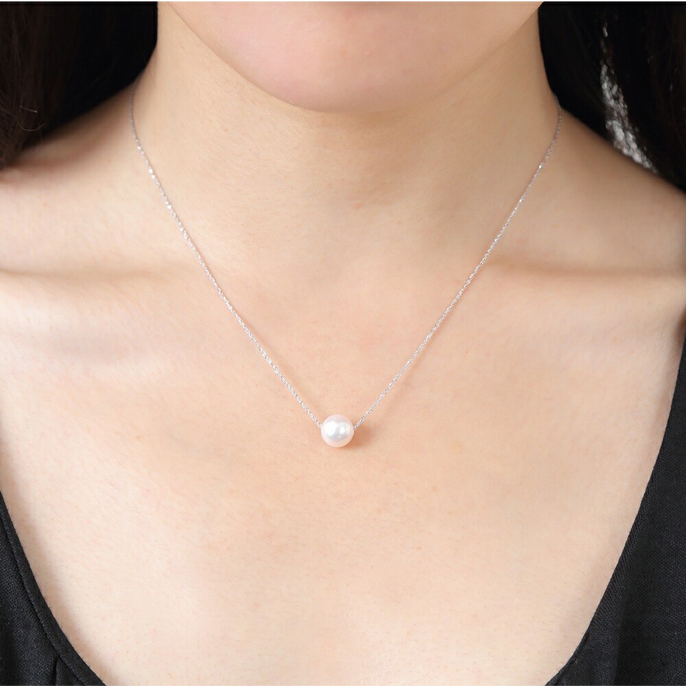 楽天市場】【花珠鑑別書付】花珠 真珠 一粒ネックレス あこや真珠