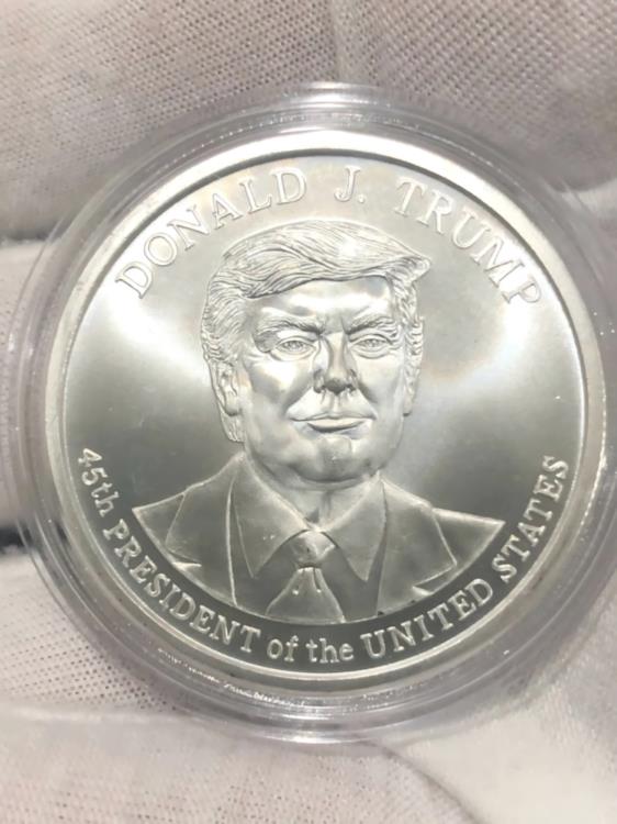 楽天市場】4X ドナルド トランプ 2020 1 オンス .999 シルバー BU