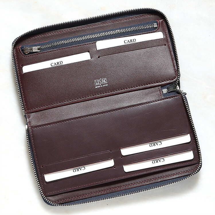 楽天市場】クロコダイル ワニ革 財布 長財布 LE'SAC レザック デニム