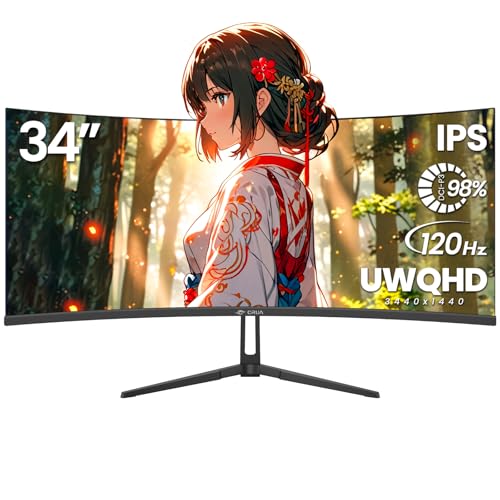 楽天市場】CRUA ゲーミングモニター 34インチ 湾曲 PC モニター IPS