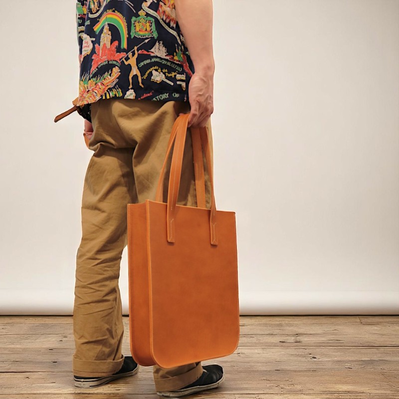 楽天市場】【サムライクラフト】縦型トート OLMA (オルマ） 厚革 A4縦