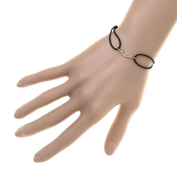 楽天市場】ティファニー Tスマイルダイヤブレスレット/ブラックコード