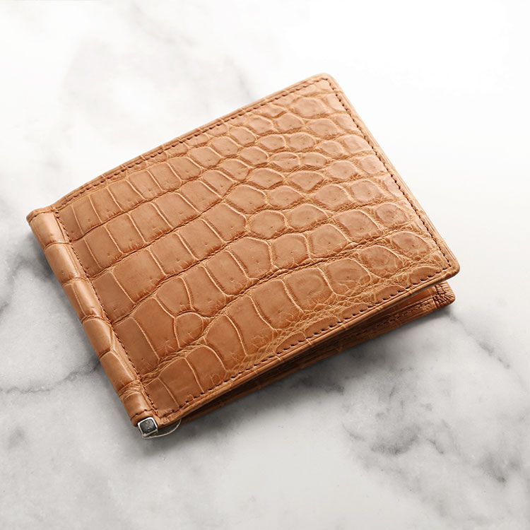 楽天市場】【4h限定20%off】クロコダイル マネークリップ 財布 メンズ