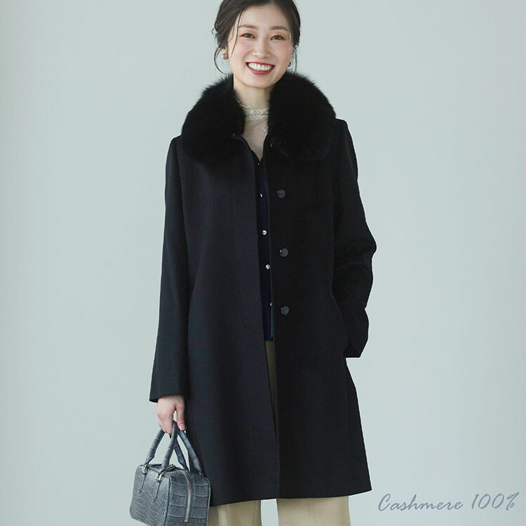 楽天市場】【4h限定20%off】カシミヤ 100% コート レディース