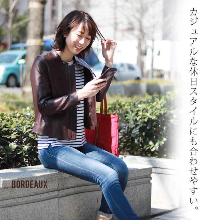 楽天市場】ライダース ジャケット レザー シングル ソフト イタリア