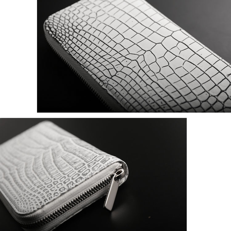 JRA認証 スモールクロコダイル 長財布 センター1枚取り 日本製 楽天