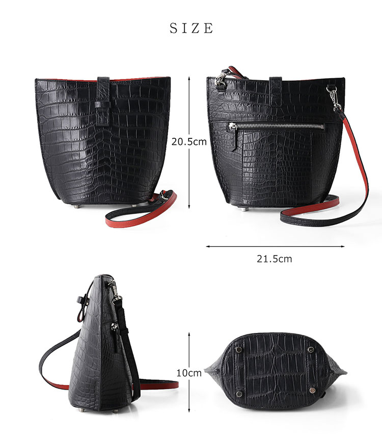 楽天市場】クロコダイル ミニ バッグ ポシェット マット 加工 センター