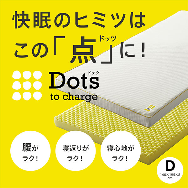楽天市場】西川 睡眠Labo Dots ヘルシーマットレス ダブル 1枚 : 産経