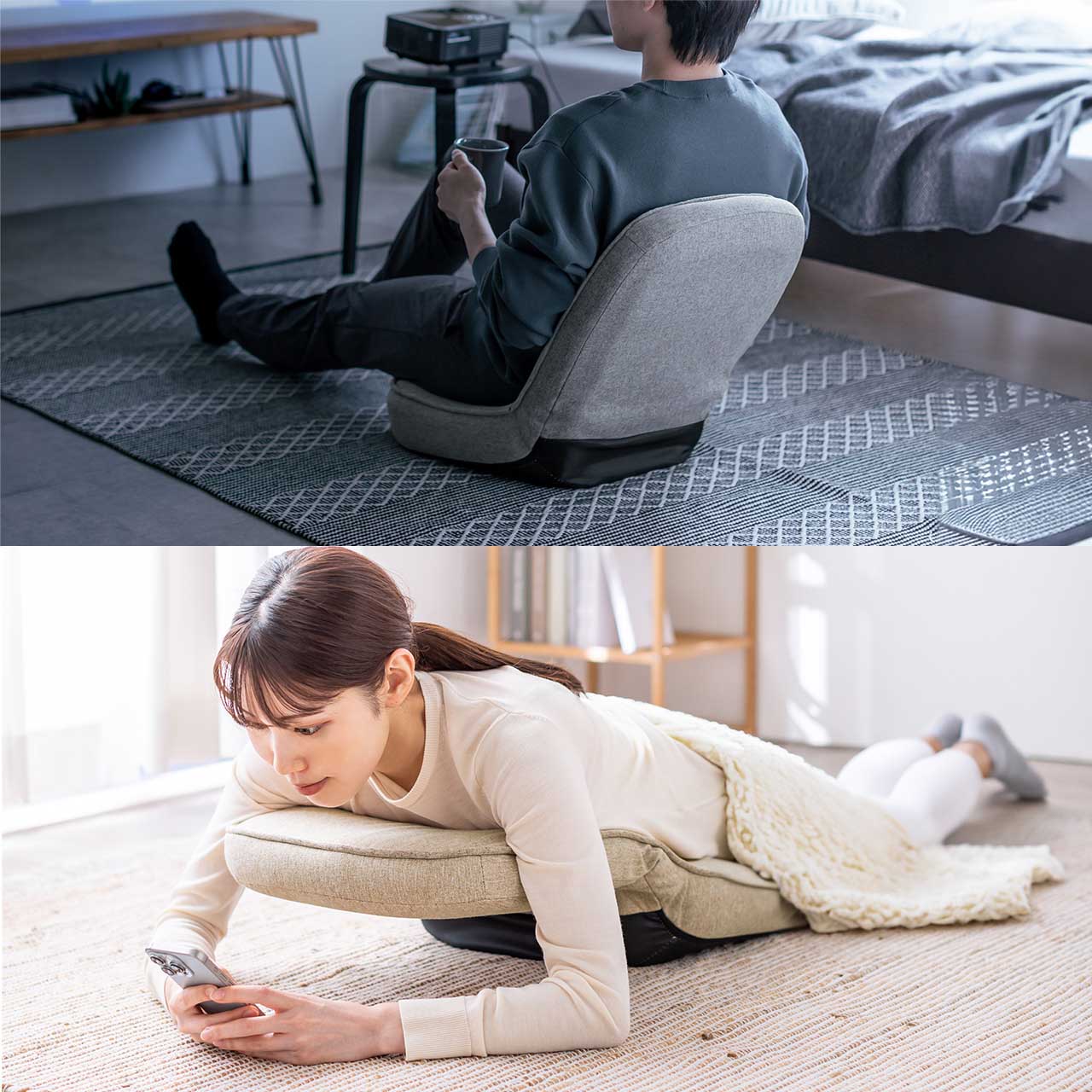 楽天市場】折りたたみ 座椅子 6段階リクライニング コンパクト 子ども